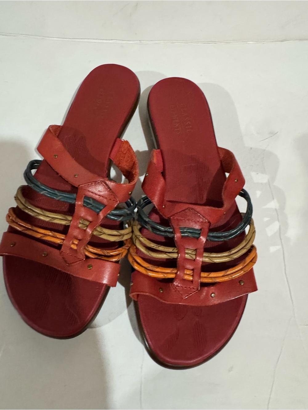 Multistrap Braided Shira Slide Slippers  Size 8.5